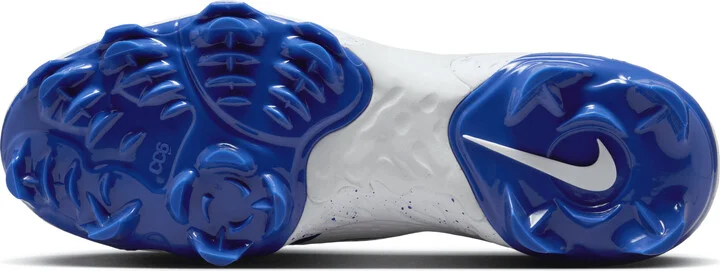 Nike Men's Alpha Huarache Elite 4 Low MCS Baseball Cleats in White | FD6255-106 - Image 2