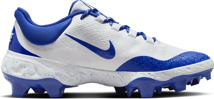 Nike Men's Alpha Huarache Elite 4 Low MCS Baseball Cleats in White | FD6255-106 - Image 3
