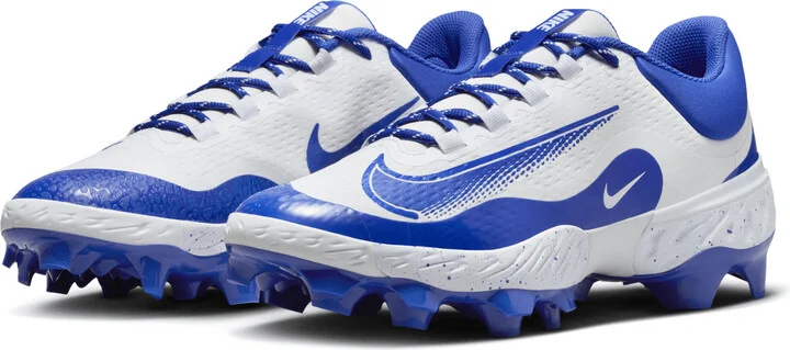 Nike Men's Alpha Huarache Elite 4 Low MCS Baseball Cleats in White | FD6255-106 - Image 5