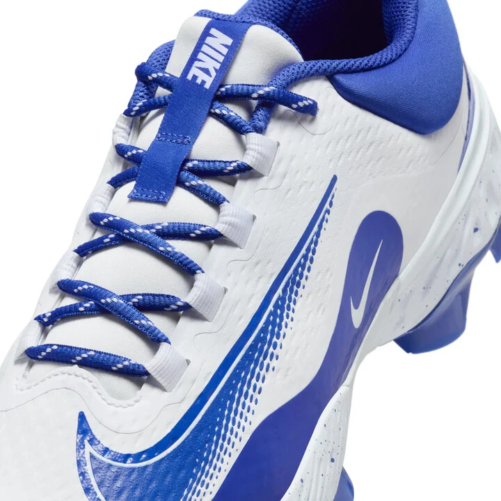 Nike Men's Alpha Huarache Elite 4 Low MCS Baseball Cleats in White | FD6255-106 - Image 8