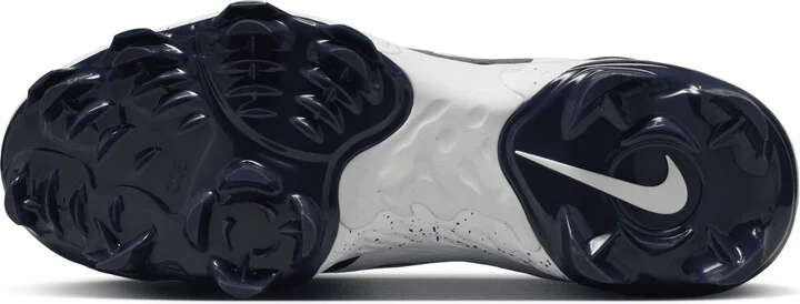 Nike Men's Alpha Huarache Elite 4 Low MCS Baseball Cleats in White | FD6255-107 - Image 2