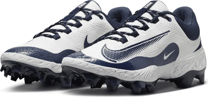 Nike Men's Alpha Huarache Elite 4 Low MCS Baseball Cleats in White | FD6255-107 - Image 5