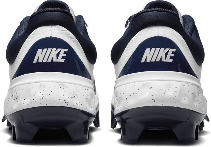 Nike Men's Alpha Huarache Elite 4 Low MCS Baseball Cleats in White | FD6255-107 - Image 6