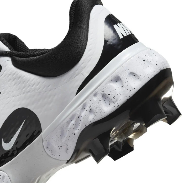 Nike Men's Alpha Huarache Elite 4 Low MCS Baseball Cleats in White | FD6255-108 - Image 9