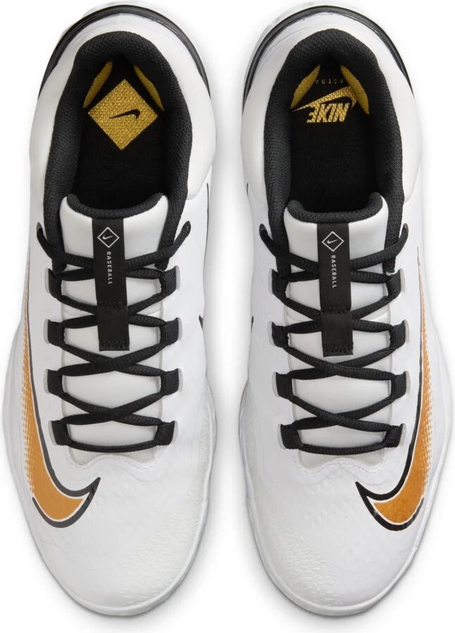 Nike Men's Alpha Huarache Elite 4 Low MCS Baseball Cleats in White | FD6255-119 - Image 4