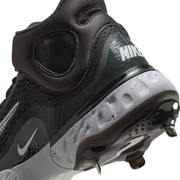 Nike Men's Alpha Huarache Elite 4 Mid Baseball Cleats in Black | DJ6520-003 - Image 9