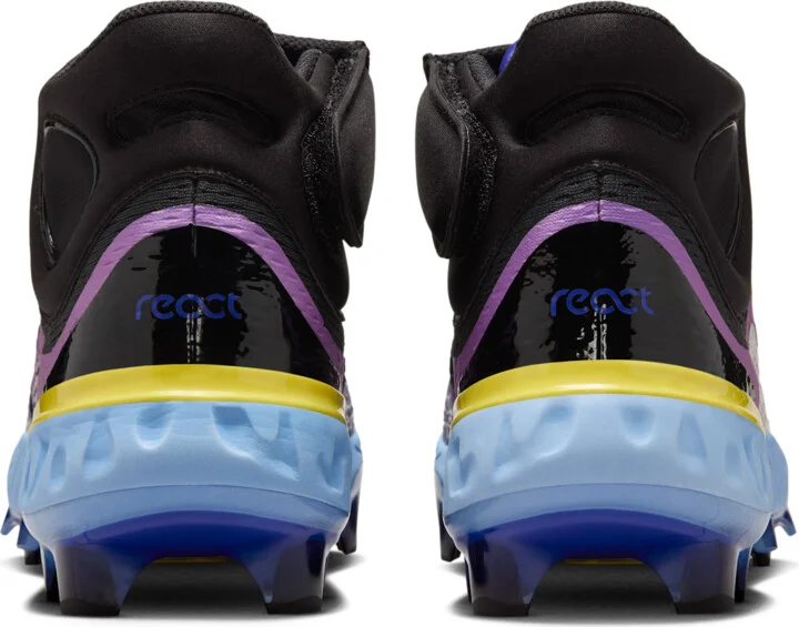 Nike Men's Alpha Huarache Elite 4 Mid NRG Baseball Cleats in Purple | IH4035-500 - Image 6