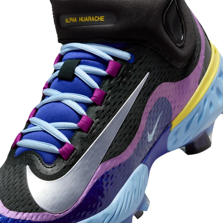 Nike Men's Alpha Huarache Elite 4 Mid NRG Baseball Cleats in Purple | IH4035-500 - Image 8