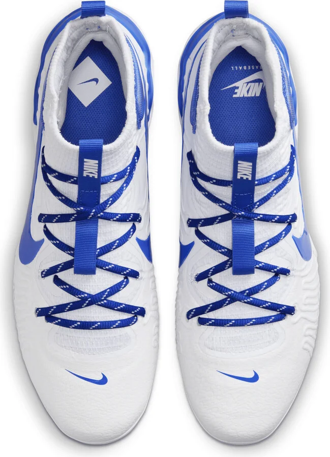 Nike Men's Alpha Huarache NXT Baseball Cleats in White | DJ6517-105 - Image 4