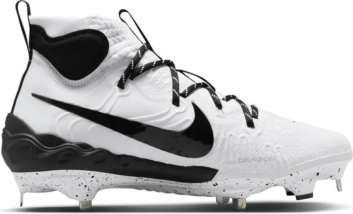Nike Men's Alpha Huarache NXT Baseball Cleats in White | DJ6517-107 - Image 3