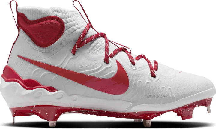 Nike Men's Alpha Huarache NXT Baseball Cleats in White | DJ6517-108 - Image 3