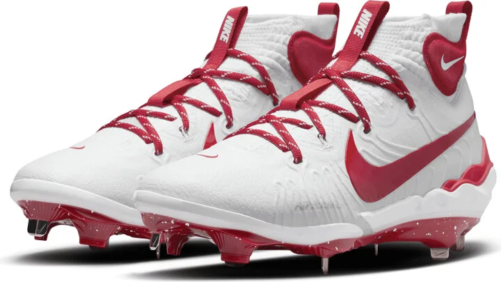 Nike Men's Alpha Huarache NXT Baseball Cleats in White | DJ6517-108 - Image 5