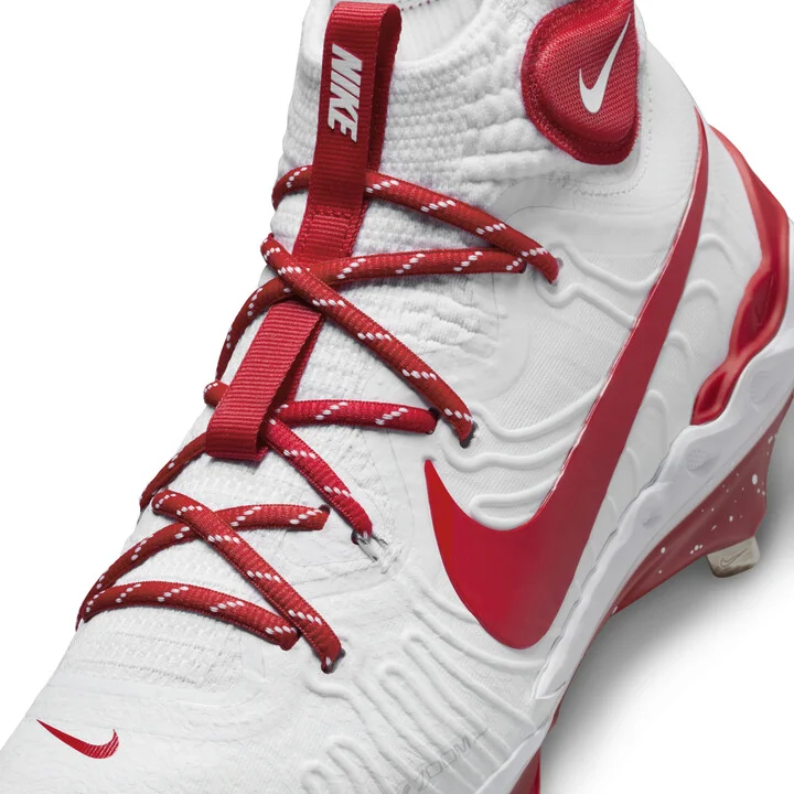 Nike Men's Alpha Huarache NXT Baseball Cleats in White | DJ6517-108 - Image 8
