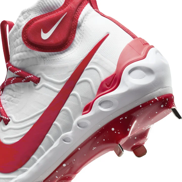 Nike Men's Alpha Huarache NXT Baseball Cleats in White | DJ6517-108 - Image 9