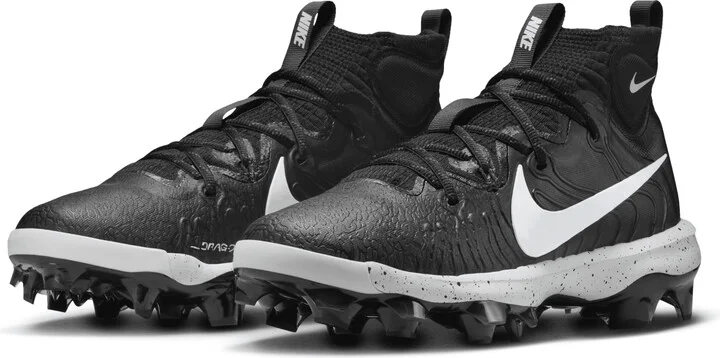 Nike Men's Alpha Huarache NXT MCS Baseball Cleats in Black | DJ6519-002 - Image 5