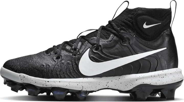 Nike Men's Alpha Huarache NXT MCS Baseball Cleats in Black | DJ6519-002