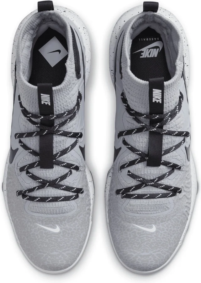 Nike Men's Alpha Huarache NXT MCS Baseball Cleats in Grey | DJ6519-003 - Image 4