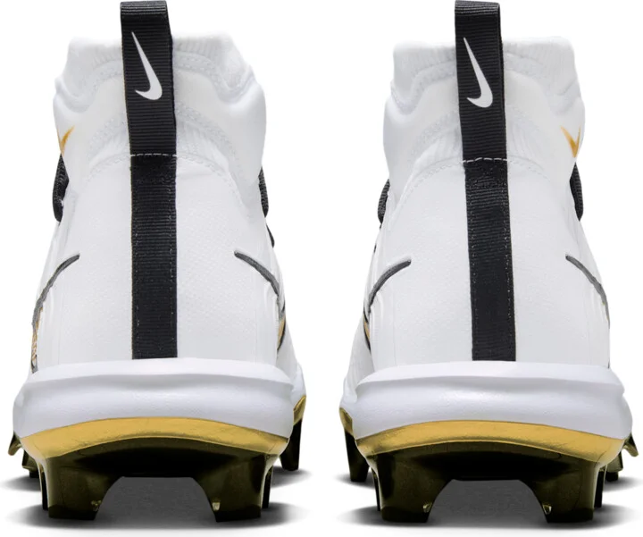 Nike Men's Alpha Huarache NXT MCS Baseball Cleats in White | FZ8650-119 - Image 6