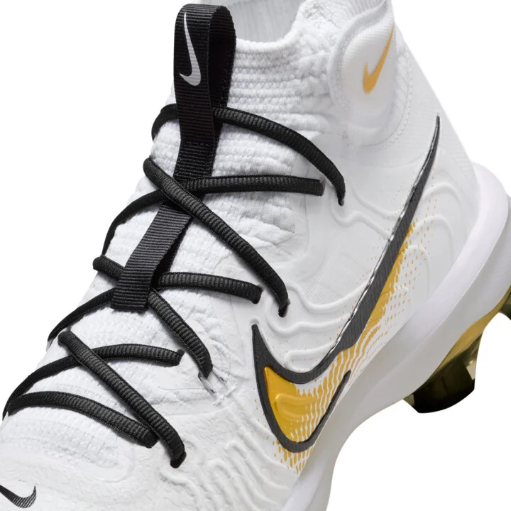 Nike Men's Alpha Huarache NXT MCS Baseball Cleats in White | FZ8650-119 - Image 8
