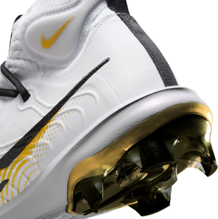 Nike Men's Alpha Huarache NXT MCS Baseball Cleats in White | FZ8650-119 - Image 9