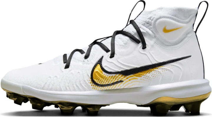 Nike Men's Alpha Huarache NXT MCS Baseball Cleats in White | FZ8650-119