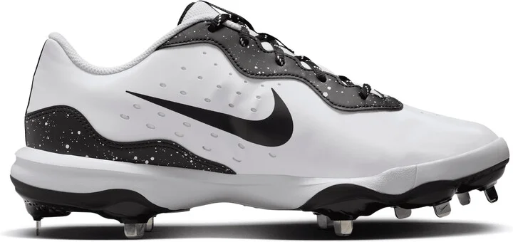 Nike Men's Alpha Huarache Varsity 4 Low Baseball Cleats in White | DJ6516-101 - Image 3