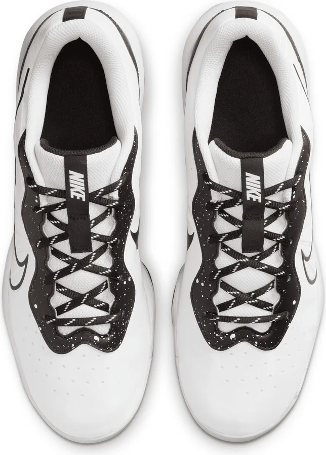 Nike Men's Alpha Huarache Varsity 4 Low Baseball Cleats in White | DJ6516-101 - Image 4
