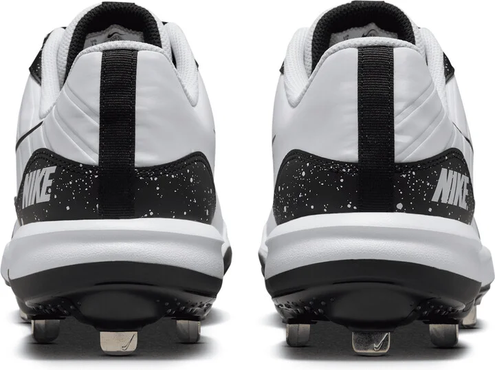 Nike Men's Alpha Huarache Varsity 4 Low Baseball Cleats in White | DJ6516-101 - Image 6