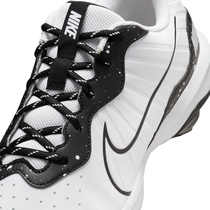 Nike Men's Alpha Huarache Varsity 4 Low Baseball Cleats in White | DJ6516-101 - Image 8
