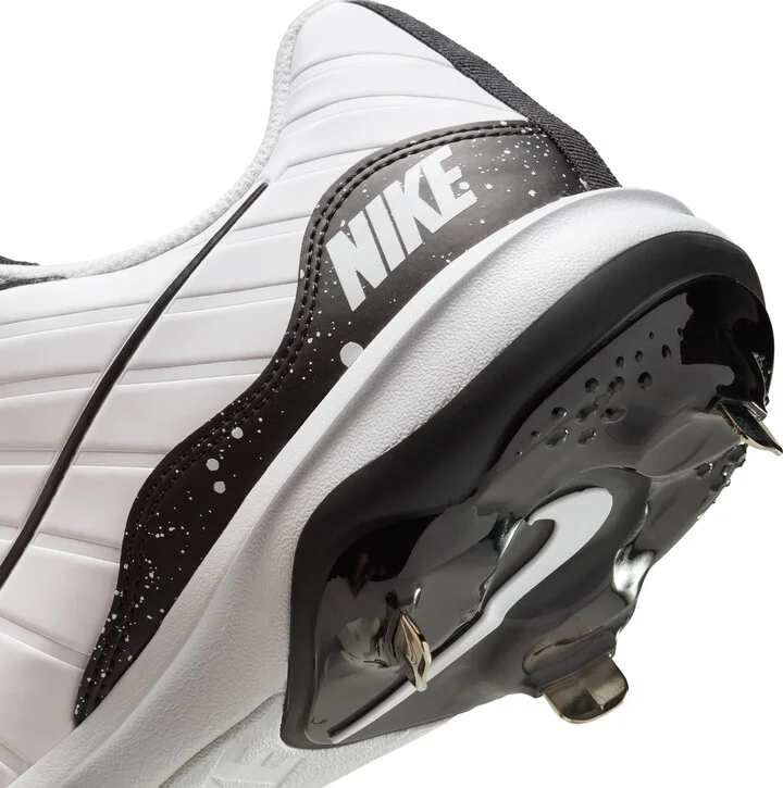 Nike Men's Alpha Huarache Varsity 4 Low Baseball Cleats in White | DJ6516-101 - Image 9