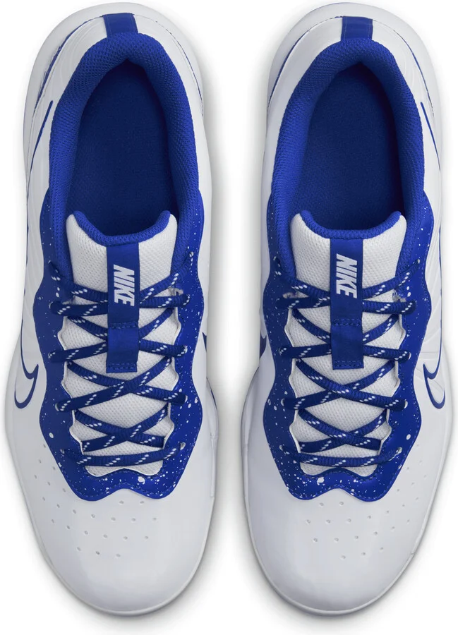 Nike Men's Alpha Huarache Varsity 4 Low Baseball Cleats in White | DJ6516-102 - Image 4