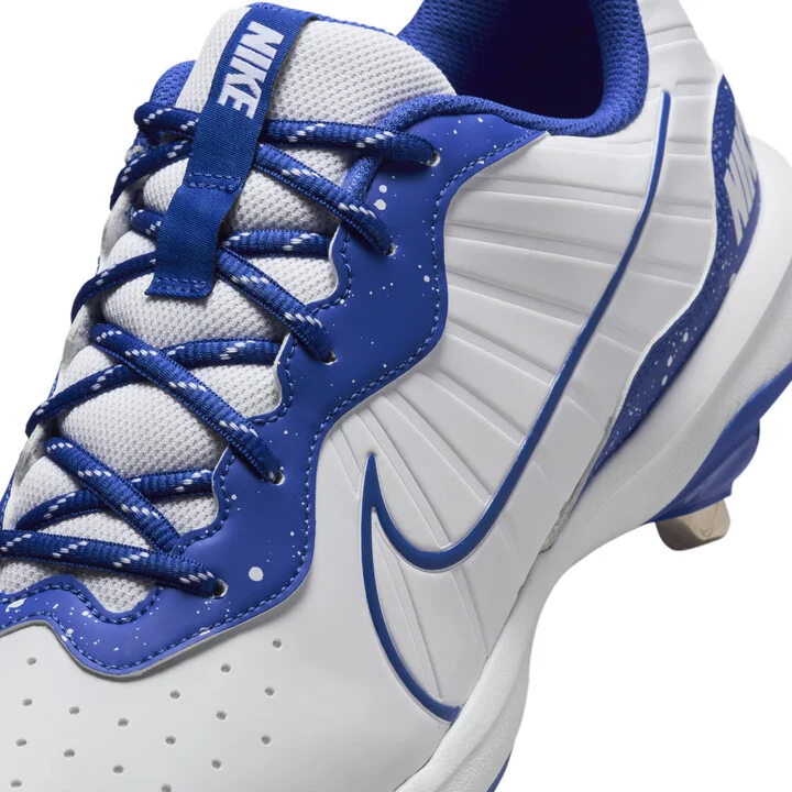 Nike Men's Alpha Huarache Varsity 4 Low Baseball Cleats in White | DJ6516-102 - Image 8