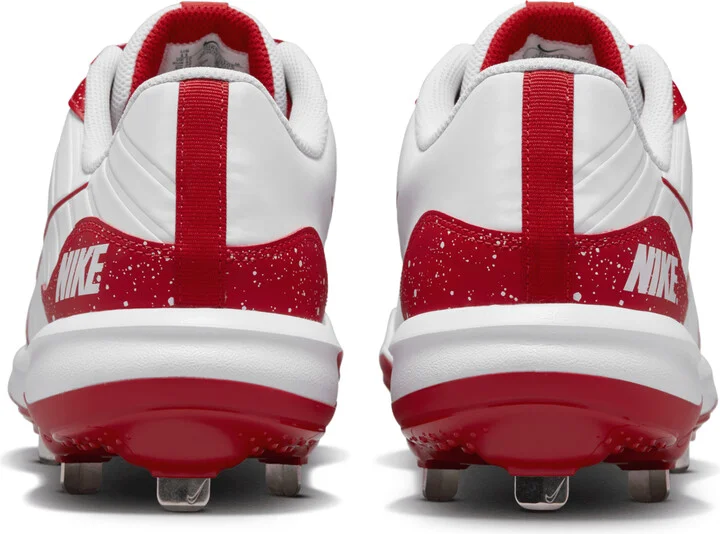 Nike Men's Alpha Huarache Varsity 4 Low Baseball Cleats in White | DJ6516-105 - Image 6