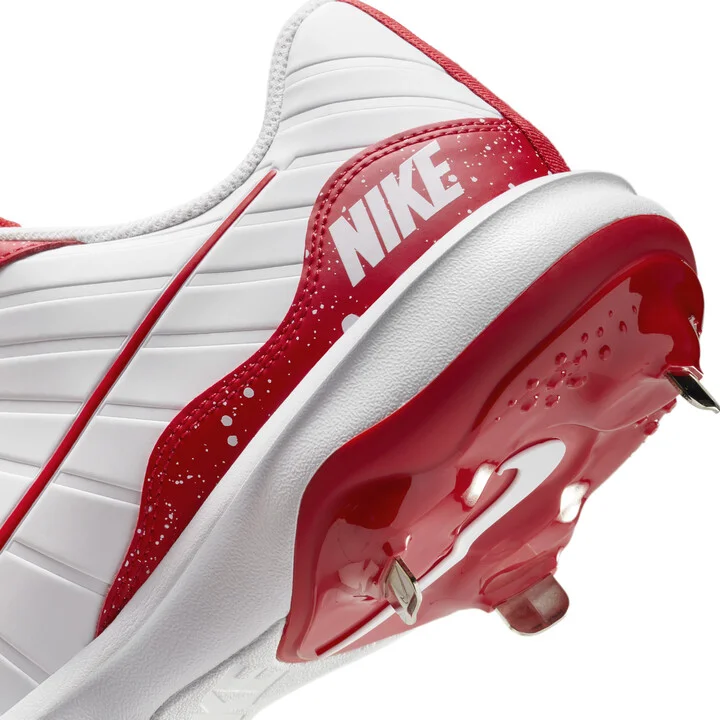 Nike Men's Alpha Huarache Varsity 4 Low Baseball Cleats in White | DJ6516-105 - Image 9