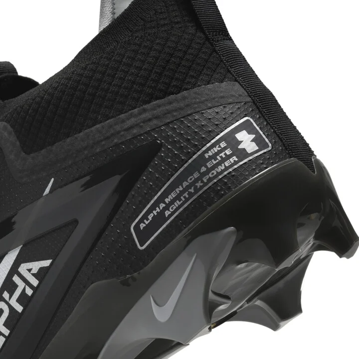 Nike Men's Alpha Menace 4 Elite Football Cleats in Black | FD7036-001 - Image 9