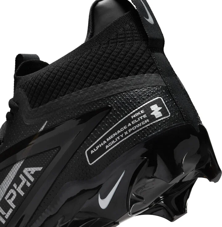 Nike Men's Alpha Menace 4 Elite Football Cleats in Black | FD7036-002 - Image 9