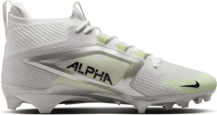 Nike Men's Alpha Menace 4 Elite Football Cleats in White | FD7036-100 - Image 3