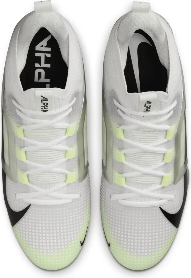 Nike Men's Alpha Menace 4 Elite Football Cleats in White | FD7036-100 - Image 4