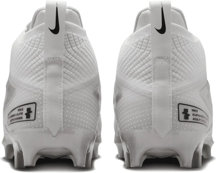 Nike Men's Alpha Menace 4 Elite Football Cleats in White | FD7036-100 - Image 6