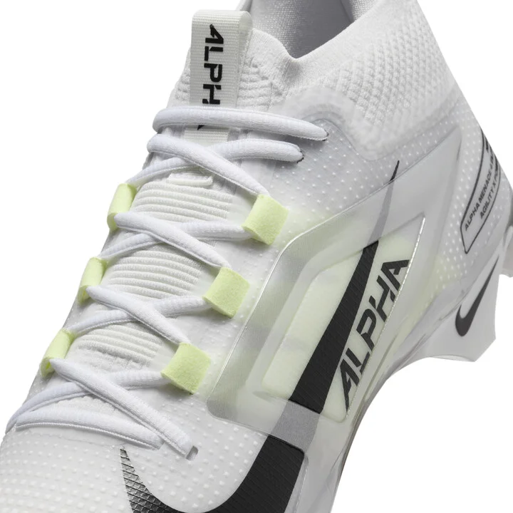 Nike Men's Alpha Menace 4 Elite Football Cleats in White | FD7036-100 - Image 8