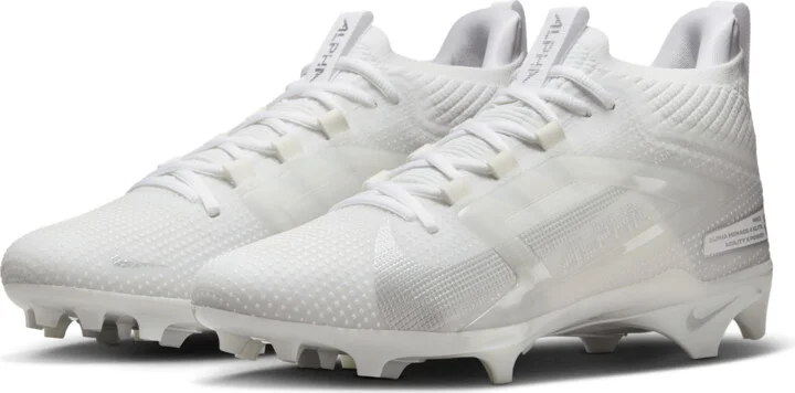 Nike Men's Alpha Menace 4 Elite Football Cleats in White | FD7036-101 - Image 5