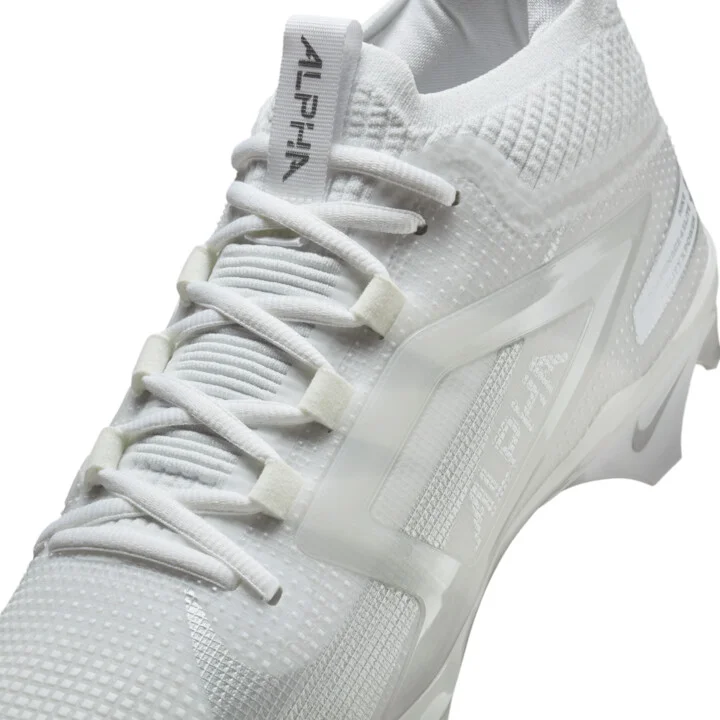 Nike Men's Alpha Menace 4 Elite Football Cleats in White | FD7036-101 - Image 8