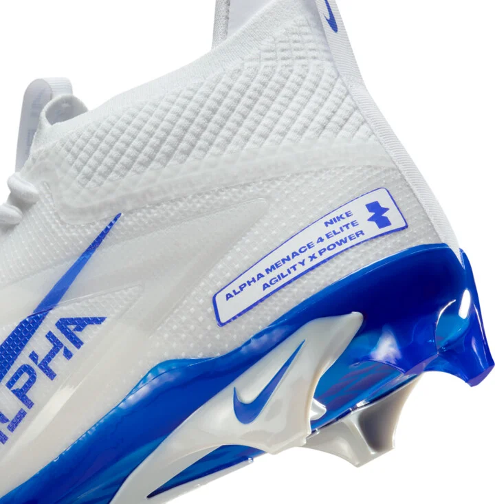 Nike Men's Alpha Menace 4 Elite Football Cleats in White | FD7036-103 - Image 9