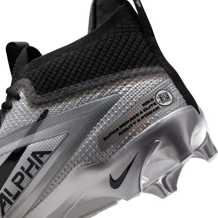 Nike Men's Alpha Menace 4 Elite "Saquon Barkley" Football Cleats in Black | IF0112-001 - Image 9