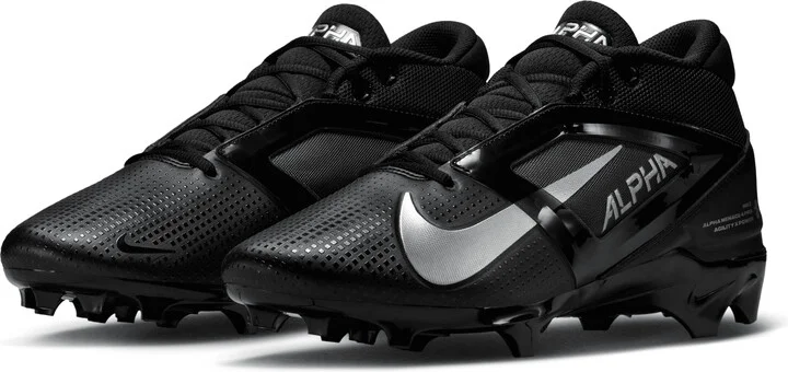 Nike Men's Alpha Menace 4 Pro Football Cleats in Black | FD7037-002 - Image 5