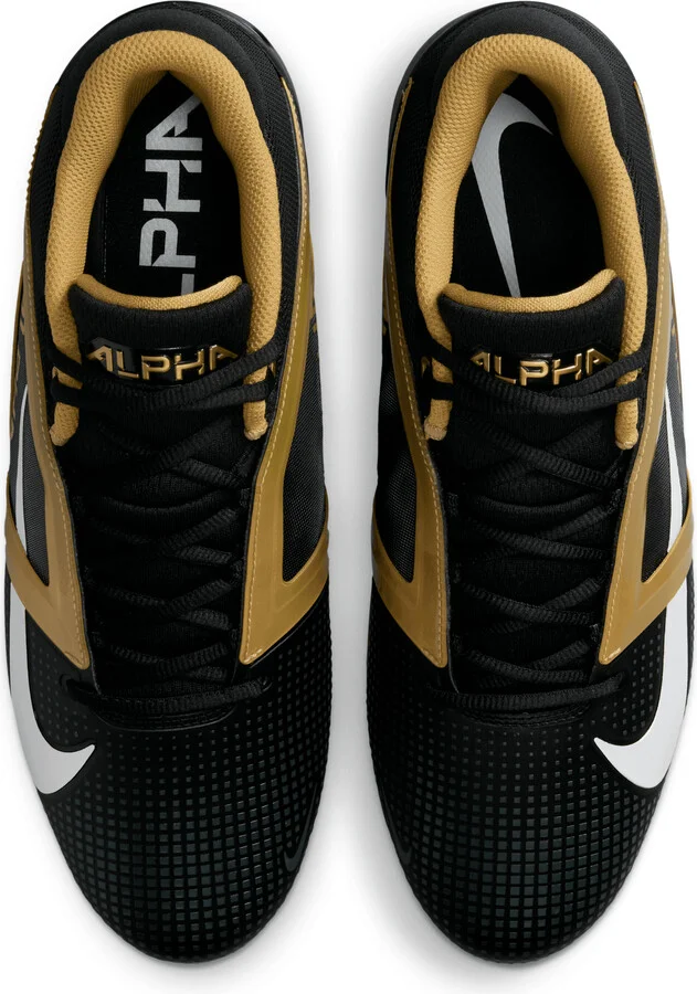 Nike Men's Alpha Menace 4 Pro Football Cleats in Black | FD7037-003 - Image 4