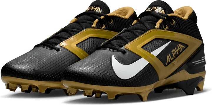 Nike Men's Alpha Menace 4 Pro Football Cleats in Black | FD7037-003 - Image 5