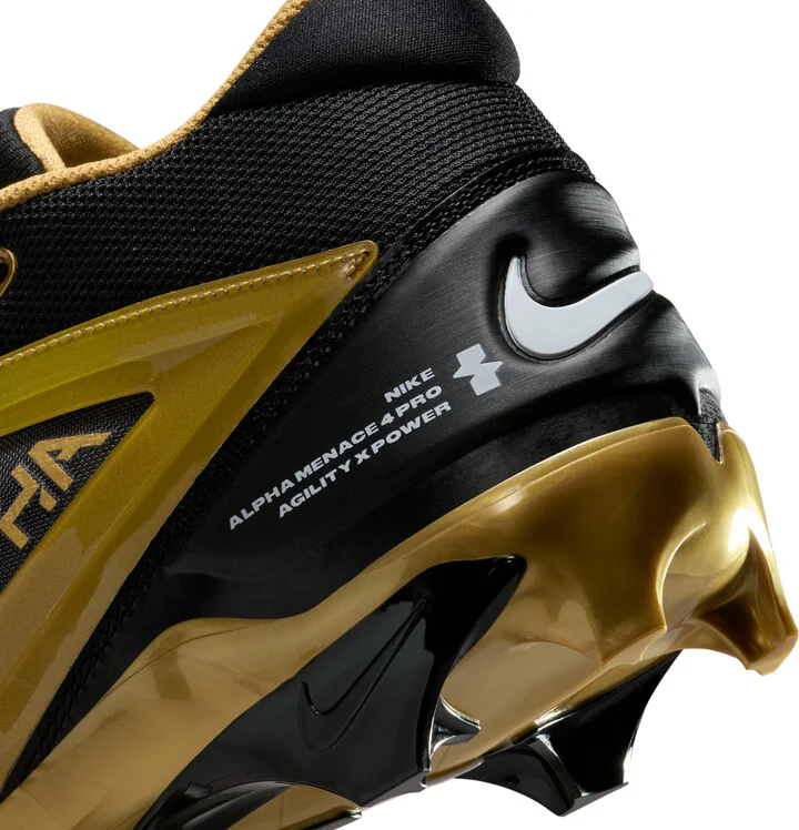 Nike Men's Alpha Menace 4 Pro Football Cleats in Black | FD7037-003 - Image 9