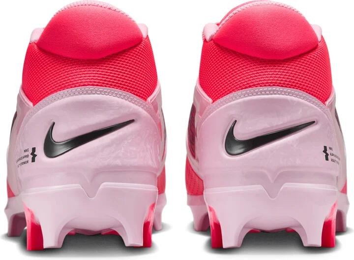 Nike Men's Alpha Menace 4 Pro Football Cleats in Pink | HJ4568-600 - Image 6