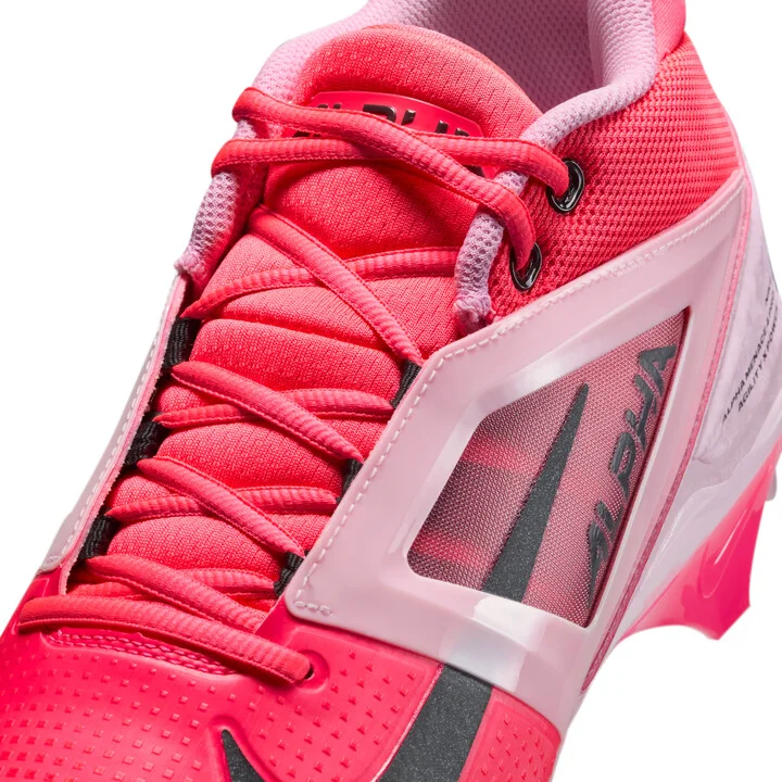 Nike Men's Alpha Menace 4 Pro Football Cleats in Pink | HJ4568-600 - Image 8